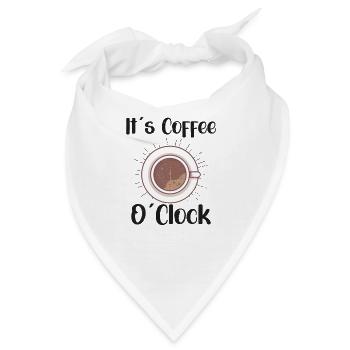 Coffee Lover Caffeine Molecule Java Latte Espresso - Bandana - Weiß - Vorne