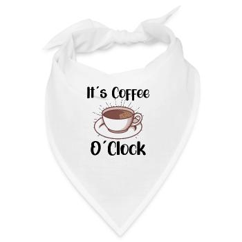 Coffee Lover Caffeine Molecule Java Latte Espresso - Bandana - Weiß - Vorne