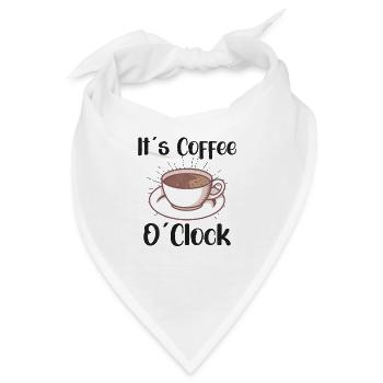 Coffee Lover Caffeine Molecule Java Latte Espresso - Bandana - Weiß - Vorne