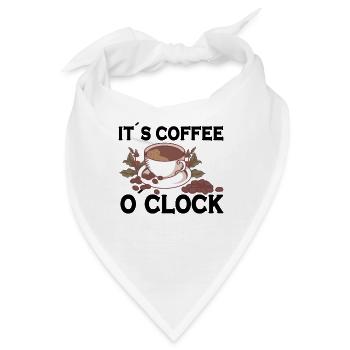 Coffee Lover Caffeine Molecule Java Latte Espresso - Bandana - Weiß - Vorne