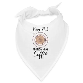 Coffee Lover Caffeine Molecule Java Latte Espresso - Bandana - Weiß - Vorne
