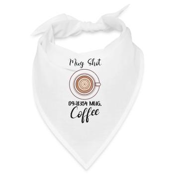 Coffee Lover Caffeine Molecule Java Latte Espresso - Bandana - Weiß - Vorne