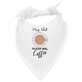 Coffee Lover Caffeine Molecule Java Latte Espresso - Bandana - Weiß - Vorne