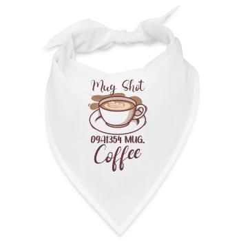 Coffee Lover Caffeine Molecule Java Latte Espresso - Bandana - Weiß - Vorne