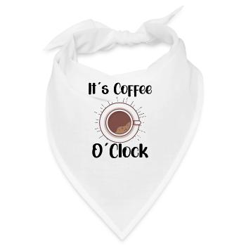 Coffee Lover Caffeine Molecule Java Latte Espresso - Bandana - Weiß - Vorne