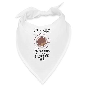 Coffee Lover Caffeine Molecule Java Latte Espresso - Bandana - Weiß - Vorne
