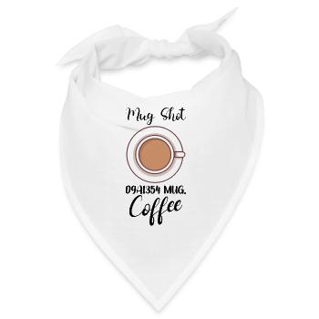 Coffee Lover Caffeine Molecule Java Latte Espresso - Bandana - Weiß - Vorne