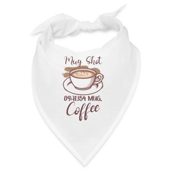 Coffee Lover Caffeine Molecule Java Latte Espresso - Bandana - Weiß - Vorne