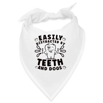 Dentist Dental Hygienist Gift Idea: Forbidden Love - Bandana - Weiß - Vorne