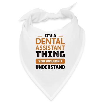 Funny Dentist Dental Assistant Dental Nurse - Bandana - Weiß - Vorne