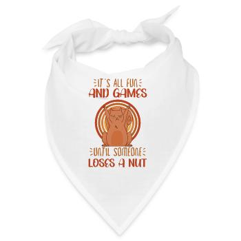 Funny Squirrel Fan Squirrel Lover Chipmunk Addict - Bandana - Weiß - Vorne