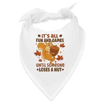 Funny Squirrel Fan Squirrel Lover Chipmunk Addict - Bandana - Weiß - Vorne