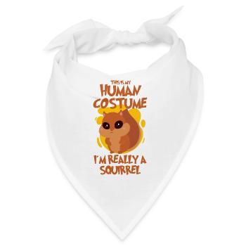 Funny Squirrel Fan Squirrel Lover Chipmunk Addict - Bandana - Weiß - Vorne
