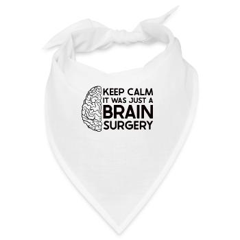 Brain Surgery Joke Brain Surgery Awareness Gift - Bandana - Weiß - Vorne