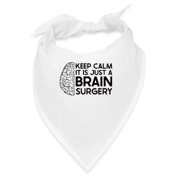 Brain Surgery Joke Brain Surgery Awareness Gift - Bandana - Weiß - Vorne