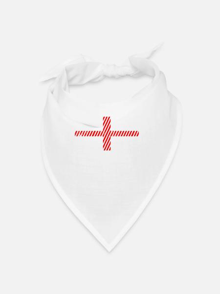 England Flag - Bandana - white