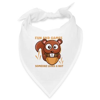 Funny Squirrel Fan Squirrel Lover Chipmunk Addict - Bandana - Weiß - Vorne