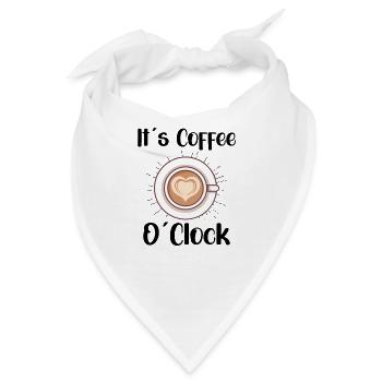Coffee Lover Caffeine Molecule Java Latte Espresso - Bandana - Weiß - Vorne