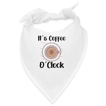 Coffee Lover Caffeine Molecule Java Latte Espresso - Bandana - Weiß - Vorne