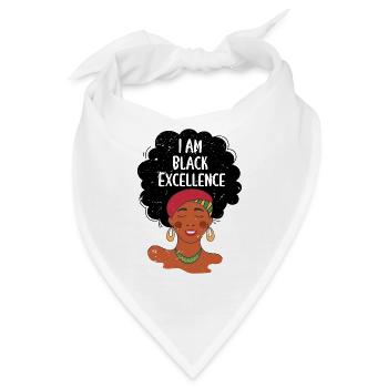 Ich bin Black Excellence - Bandana - Weiß - Vorne