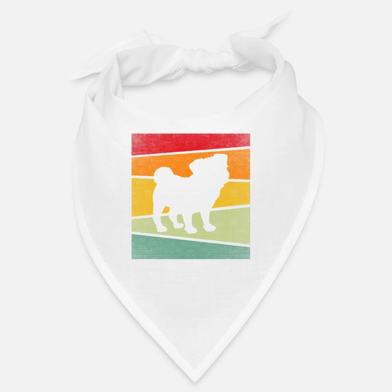 Mops Retro Bandana