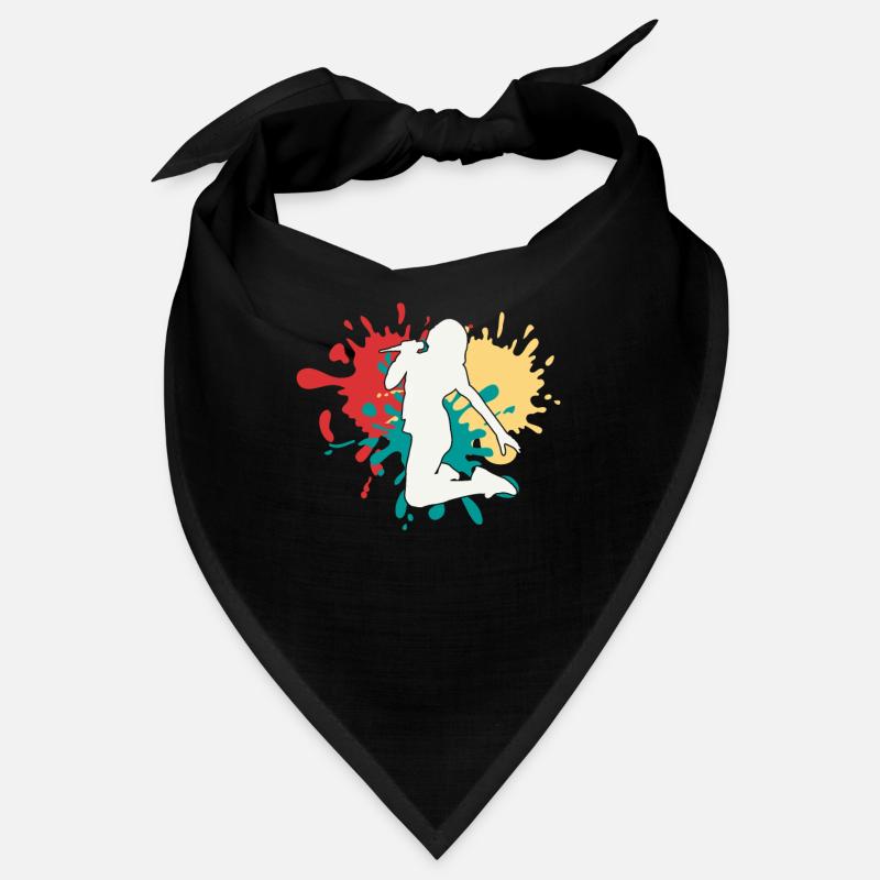 Silhouette de chanteuse chanteuse Bandana