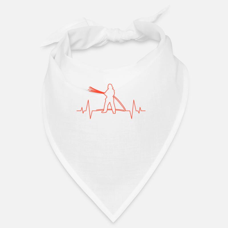 Firefighter heartbeat Bandana