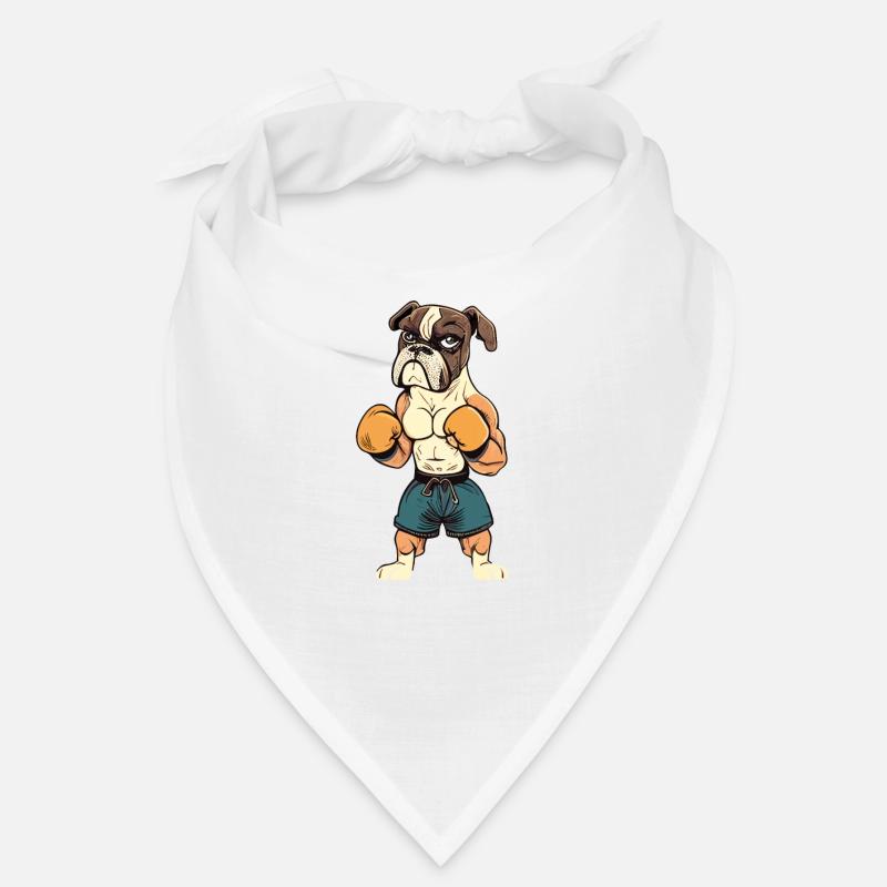 Dog and Boxer fun cartoon Bandana