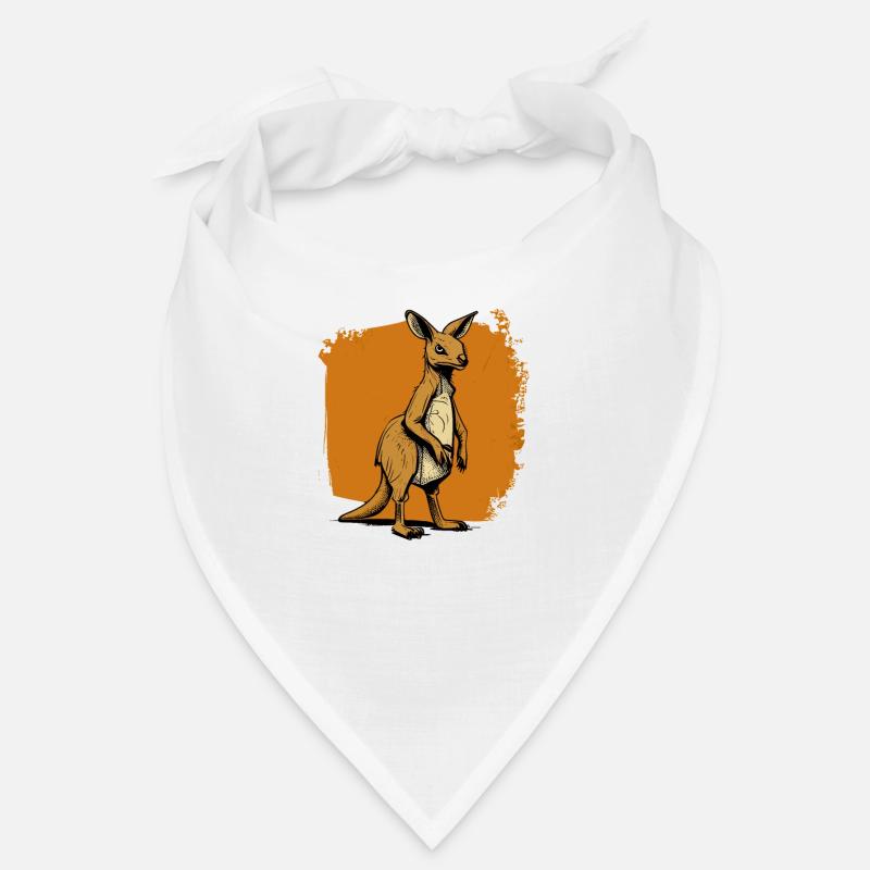 Kangaroo comic cartoon style Bandana