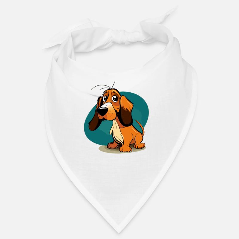 Chien dans le style comique Bandana