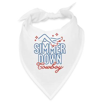 Simmer-Down-Cowboy - Bandana - Weiß - Vorne