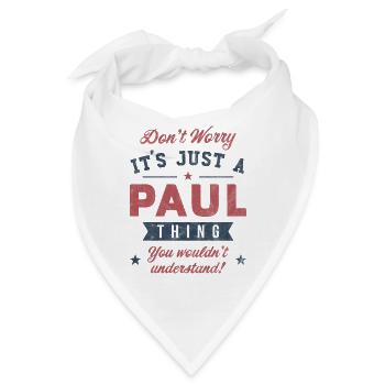Es ist eine Paul-Sache - Bandana - Weiß - Vorne