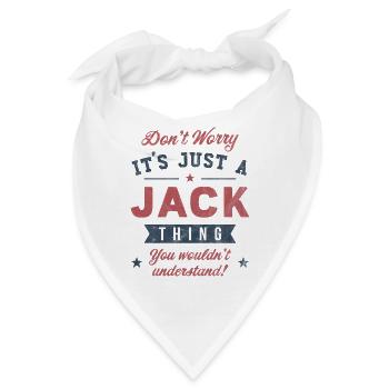 Es ist eine Jack-Sache - Bandana - Weiß - Vorne