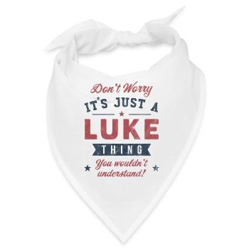 Es ist eine Luke-Sache - Bandana - Weiß - Vorne