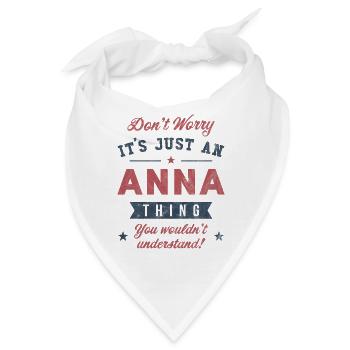 Es ist eine Anna-Sache - Bandana - Weiß - Vorne