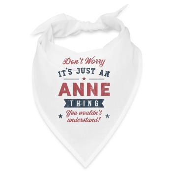 Es ist ein Anne-Ding - Bandana - Weiß - Vorne