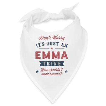 Es ist eine Emma-Sache - Bandana - Weiß - Vorne