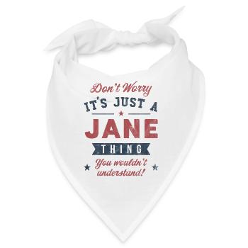 Es ist ein Jane-Ding - Bandana - Weiß - Vorne