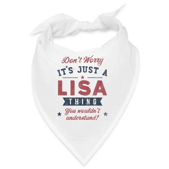 Es ist eine Lisa-Sache - Bandana - Weiß - Vorne