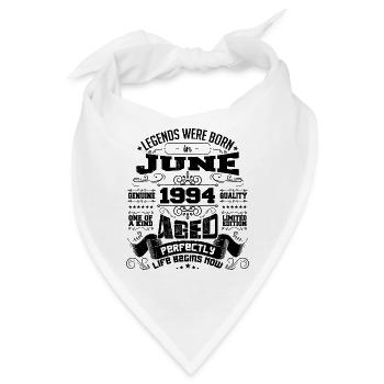 1994 Juni Jubiläum 1994 Juni | geboren im Juni 1994 - Bandana - Weiß - Vorne