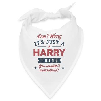 Es ist eine Harry-Sache - Bandana - Weiß - Vorne
