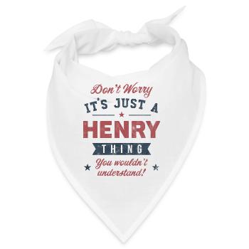 Es ist eine Henry-Sache - Bandana - Weiß - Vorne