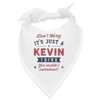 Es ist eine Kevin-Sache - Bandana - Weiß - Vorne