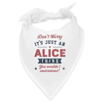 Es ist eine Alice-Sache - Bandana - Weiß - Vorne