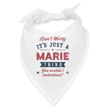 Es ist eine Marie-Sache - Bandana - Weiß - Vorne