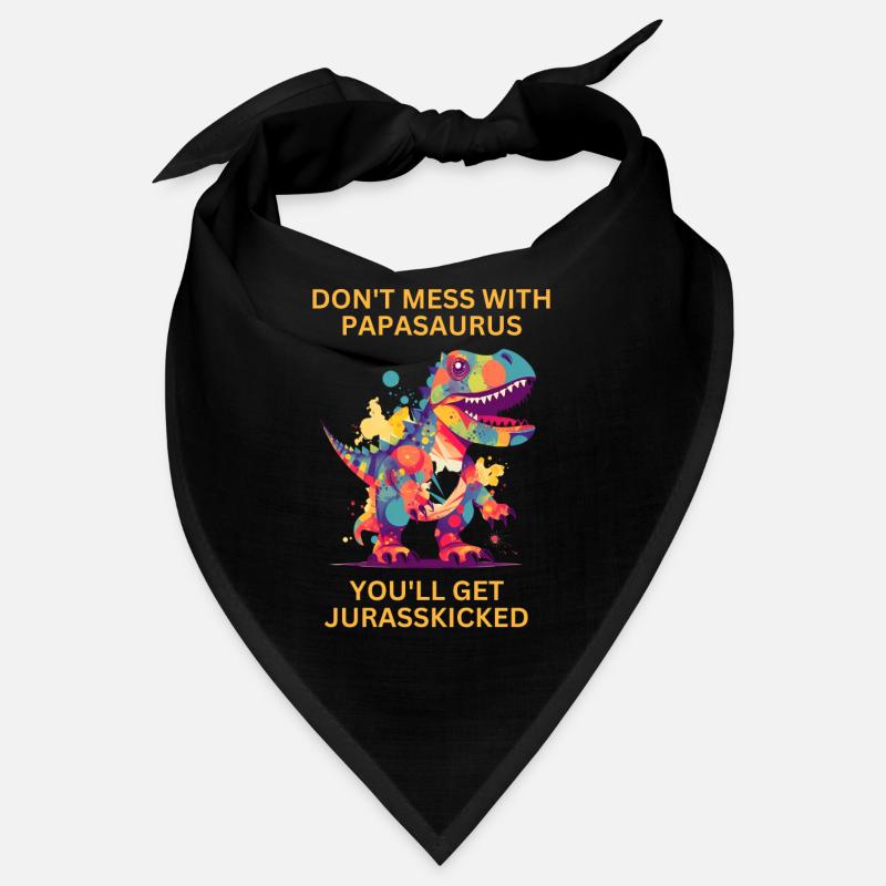 Funny Papa Papasaurus Dino Dinosaur Gift Bandana
