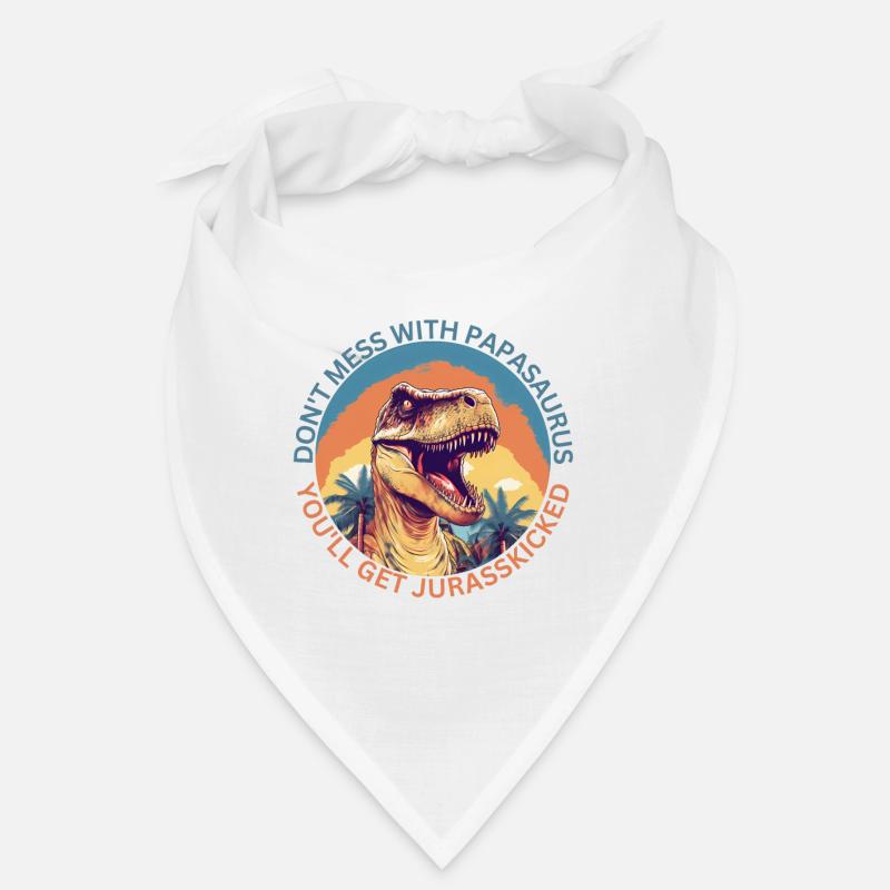 Funny Papa Papasaurus Dino Dinosaur Gift Bandana