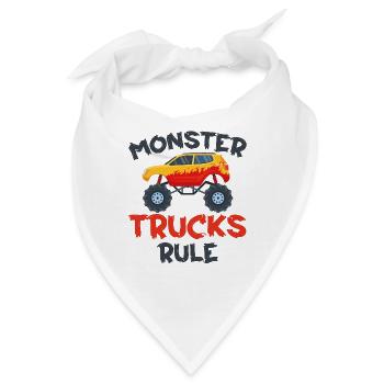 Monster Trucks - Monster Trucks Rule - Bandana - Weiß - Vorne