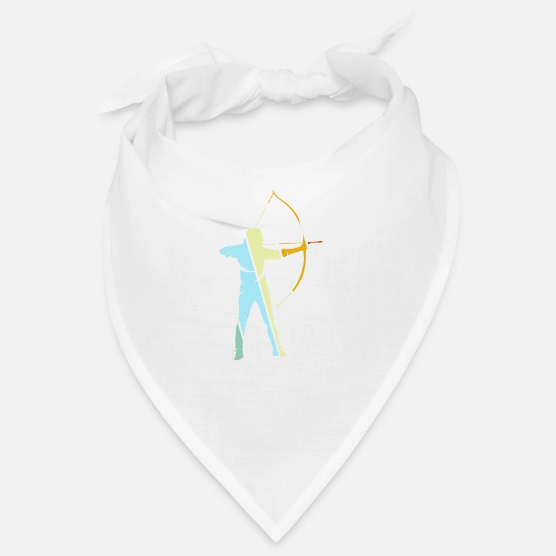 Bogenschießen Retro - Bandana - Weiß
