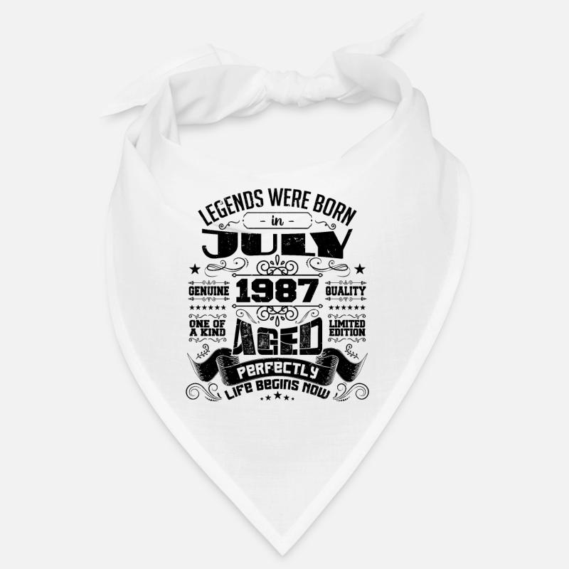 1987 Juli Geburtstagsgeschenk Juli 1987 Bandana